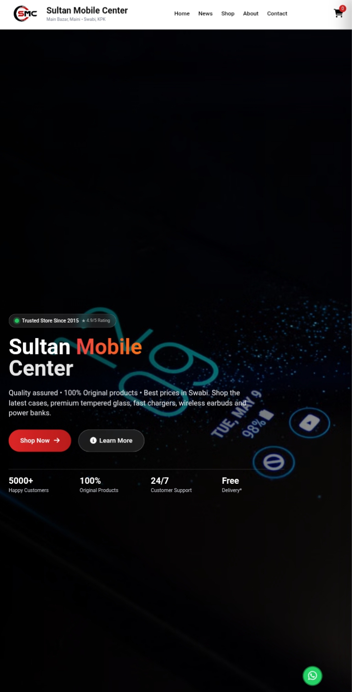Sultan Mobile Center website